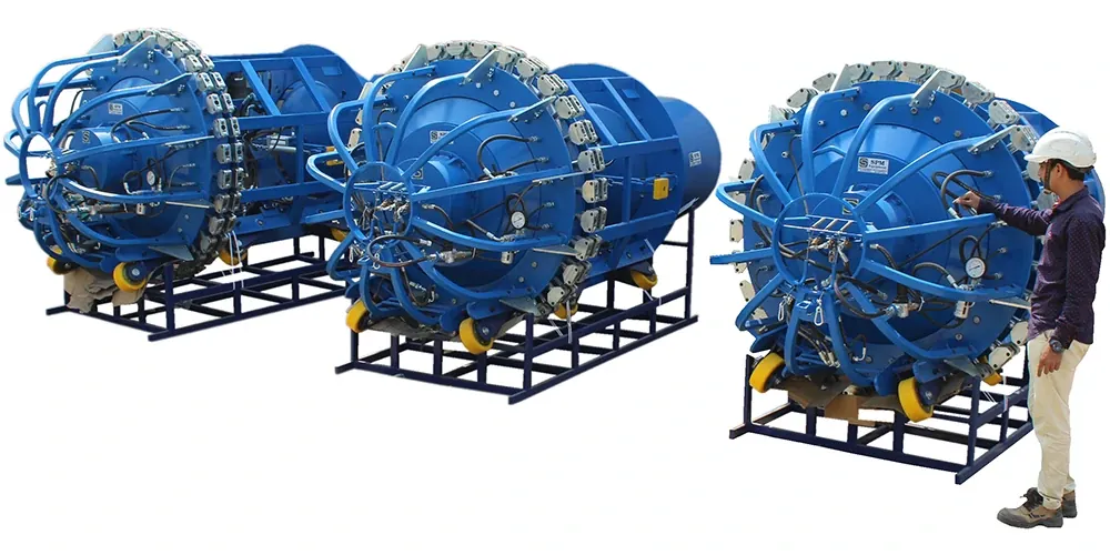 Internal Pneumatic Line Up Clamp Self