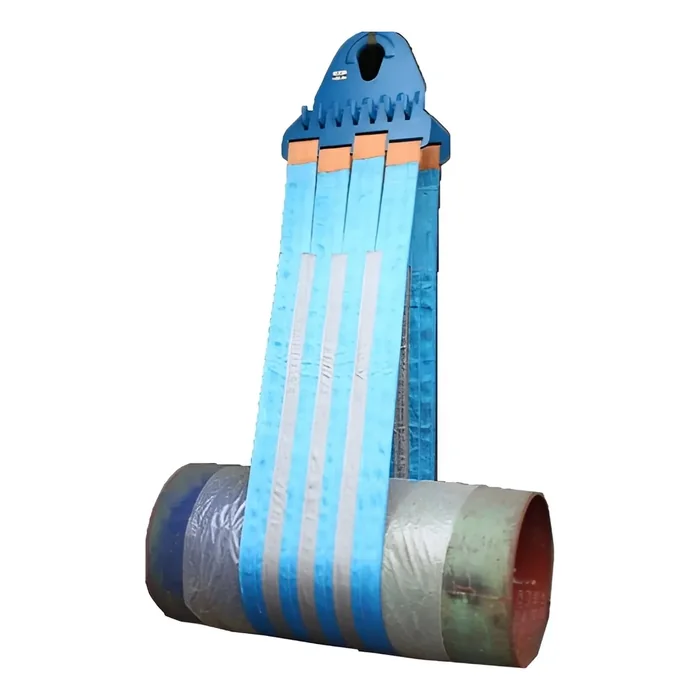 Pipe Lowering Belt With Iron Head In