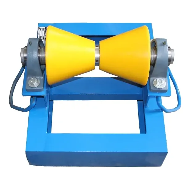 Heavy Duty Pipe Roller Cone Type PU Coated